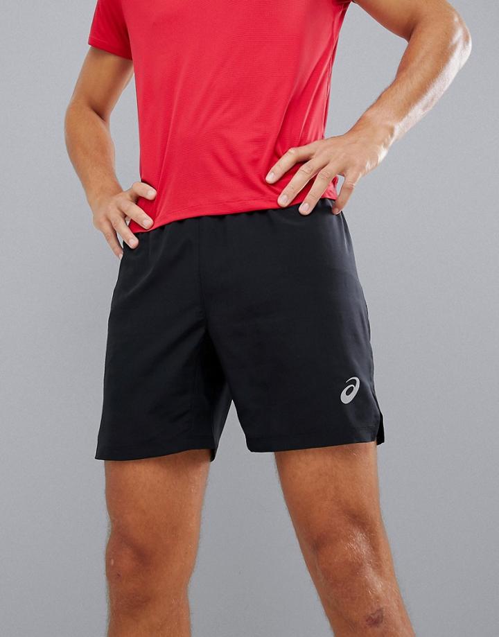 Asics Running 7 Inch Shorts In Black - Black