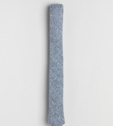 Noak Tie In Harris Tweed - Blue