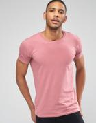 Lindbergh Stretch T-shirt In Pink - Rose