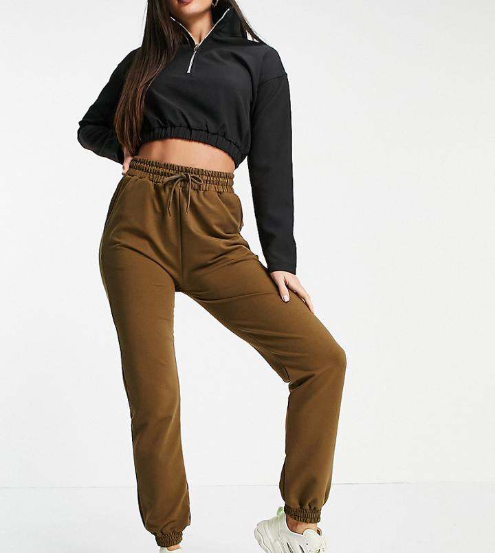 Parisian Tall Sweatpants In Deep Taupe - Part Of A Set-brown