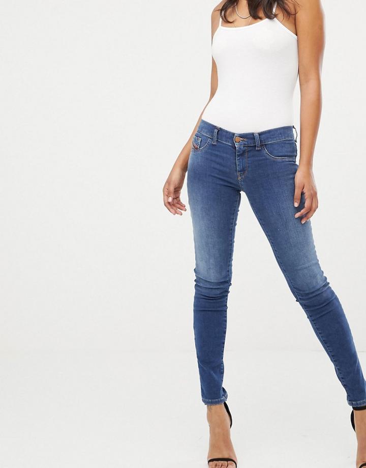 Diesel Livier Low Waist Super Skinny Jean - Blue