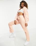 Missguided Wrath Jeans Set With Split Hem In Peach-pink