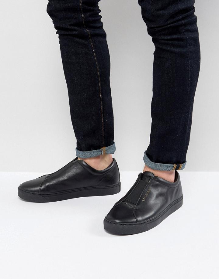 Religion Plane Sneakers In Black - Black