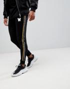 Good For Nothing Skinny Joggers In Black With Taping - Black