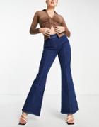 & Other Stories Organic Cotton Blend Flare Jeans In Blue