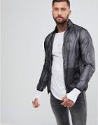 Siksilk Windbreaker Jacket In Dark Gray - Gray