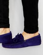 Bobbies Le Magnifique Suede Driving Shoe - Navy