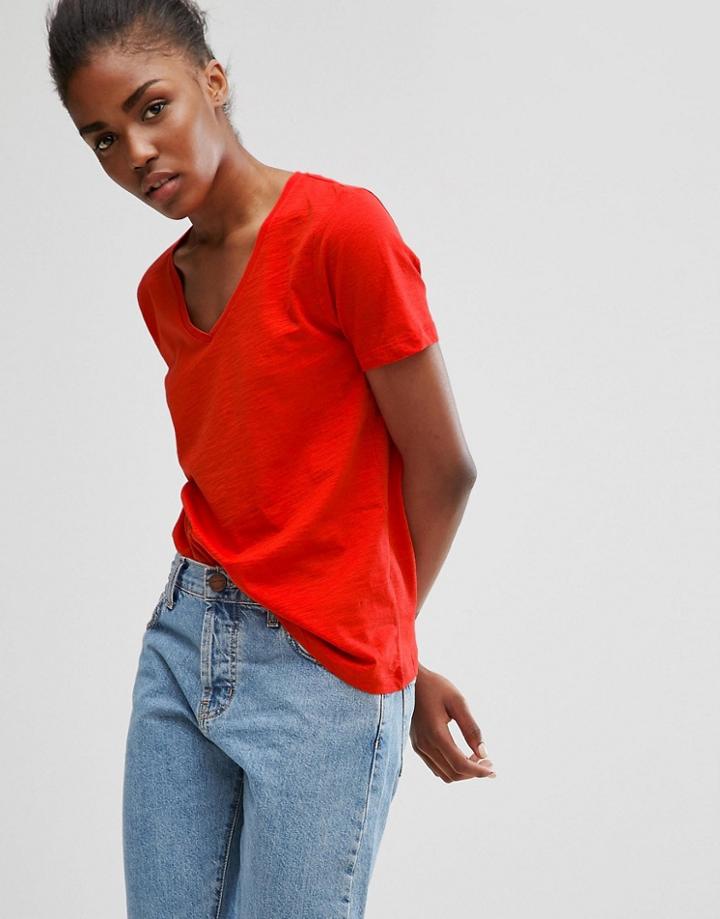 B.young Round Neck T-shirt - Red