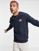 Ellesse Diveria Sweatshirt With Small Logo In Navy