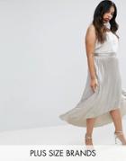 Coast Plus Paige Metallic Maxi Skirt - Gold