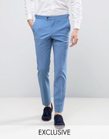 Hart Hollywood Skinny Wedding Suit Pants - Blue