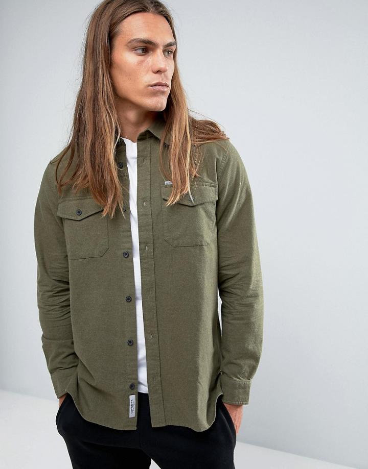Carhartt Wip Vendor Shirt In Regular Fit - Green