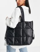 Call It Spring By Aldo Marshmallow Vegan Shopper Tote In Black