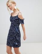 Vero Moda Ruffle Printed Mini Dress - Multi