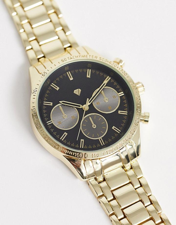 Spirit Mens Watch With Gold Highlight