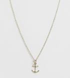 Kingsley Ryan Sterling Silver Gold Plated Anchor Necklace