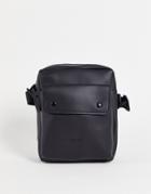 Fenton Pocket Front Crossbody Bag In Black