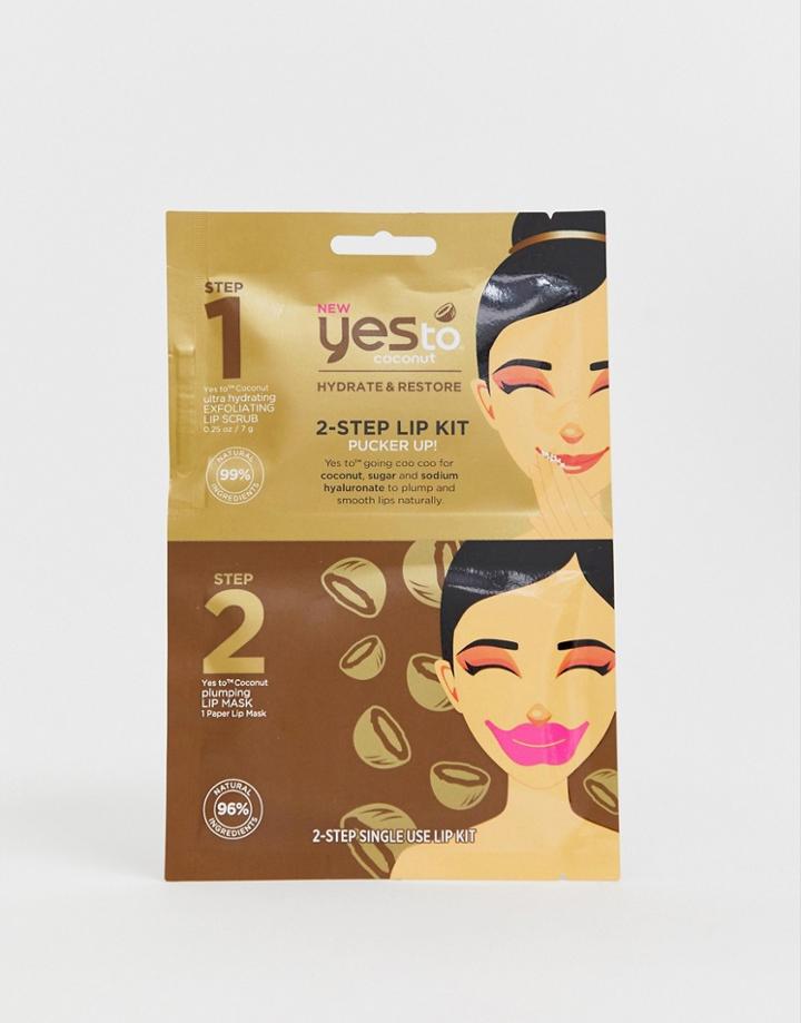 Yes To Coconut 2 Step Lip Kit - Clear