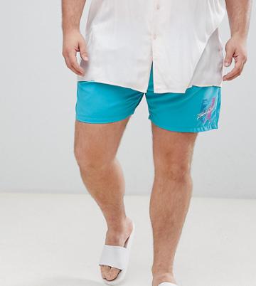 Friend Or Faux Plus Swim Short - Green