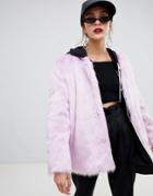 Story Of Lola Faux Fur Jacket - Purple