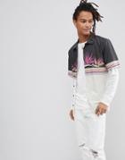 Volcom Shirt With Palm Tree Panel Print - Black