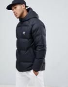 Adidas Originals Reversible Hooded Puffer Jacket In Black Dh5003 - Black