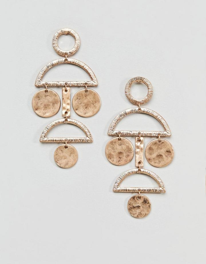 Pieces Disc Earrings - Gold