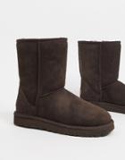 Ugg Classic Short Ii Boots In Chocolate-brown