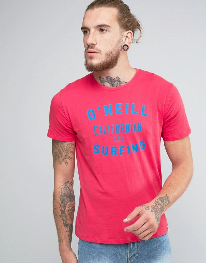 O'neill Signature T-shirt - Pink