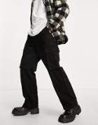 Dr Denim Omar Straight Utility Jeans In Black