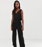 Y.a.s Tall V Neck Jumpsuit - Black
