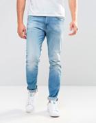 Lee Luke Skinny Jeans Beach Blue - Beach Blue