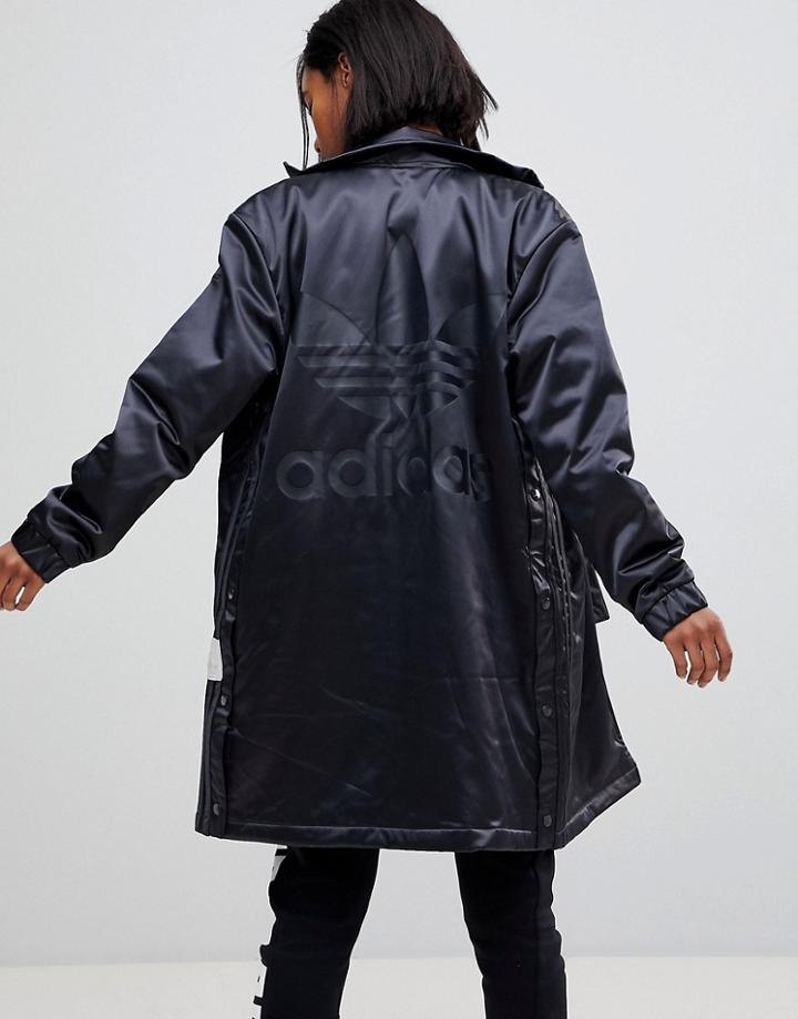 Adidas Originals Adibreak Longline Jacket In Black - Black