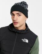 The North Face Ski Tuke Beanie In Black/gray