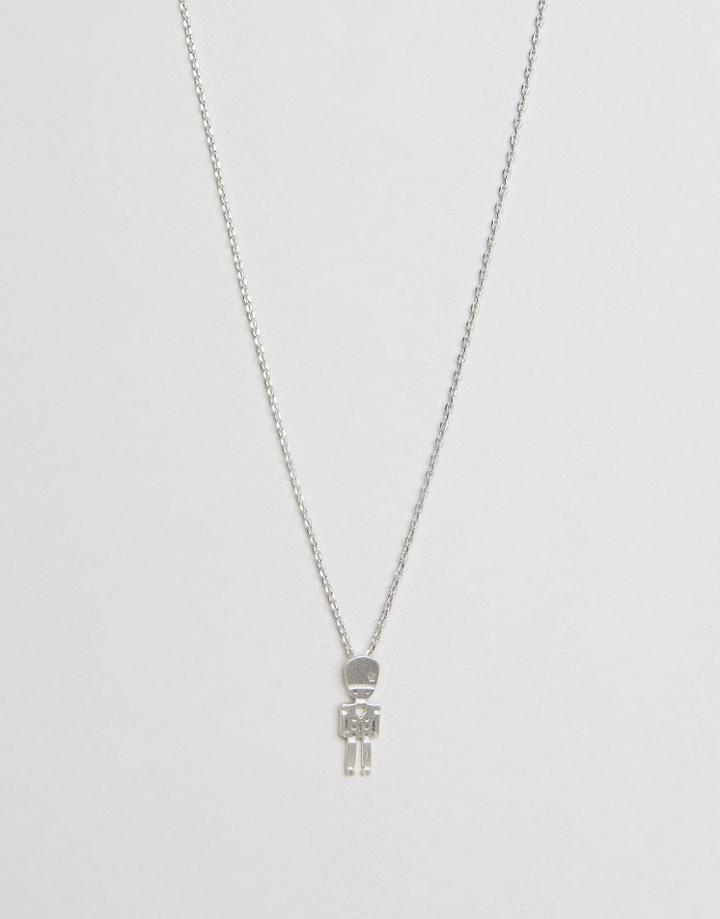 Limited Edition Mini London Soldier Necklace - Silver