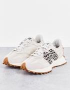 New Balance 327 Animal Sneakers In Off White And Leopard - Exclusive To *asos