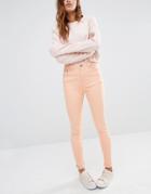 Liquor & Poker High Rise Ankle Skinny Jeans - Blush