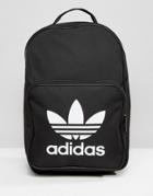 Adidas Originals Trefoil Logo Backpack In Black - Black