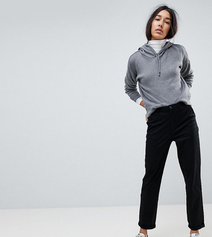 Asos Tall Chino Pants In Black - Black