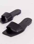 & Other Stories Sandals With Square Edge In Black - Black