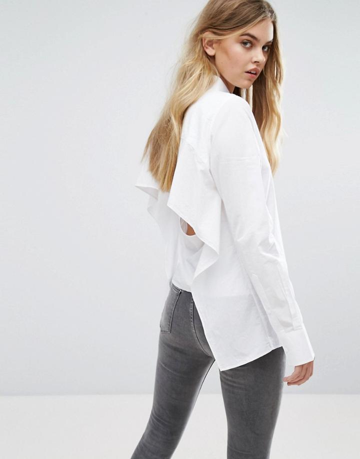 Cheap Monday Open-back Shirt - White