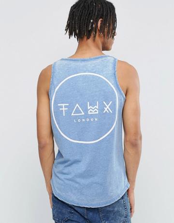 Friend Or Faux Tank - Blue