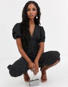 Talulah Dynamic Polka Dot Crop Jumpsuit