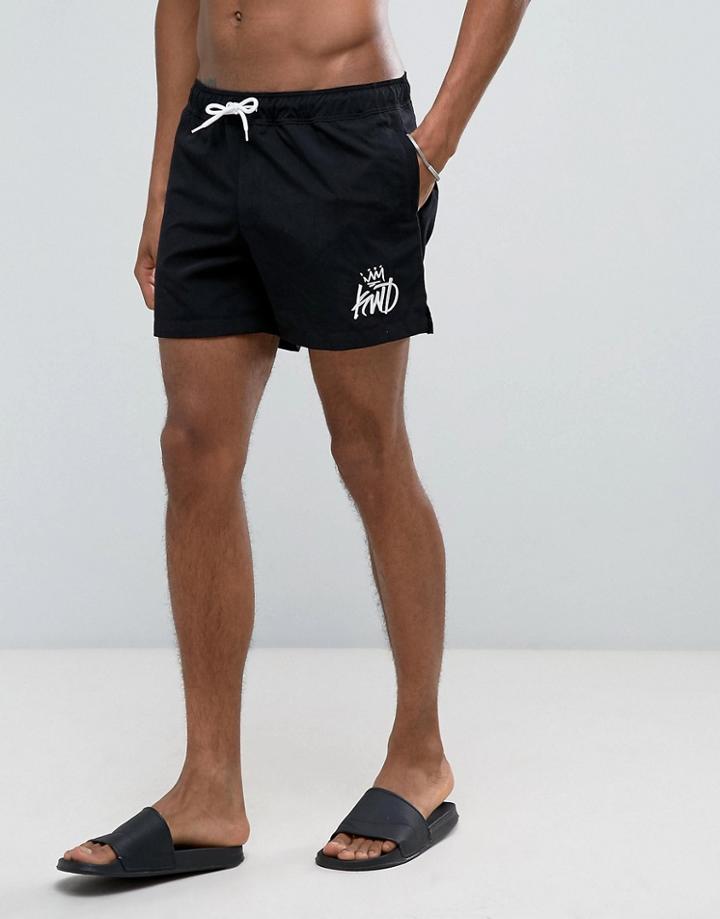 Kings Will Dream Swim Shorts In Black - Black