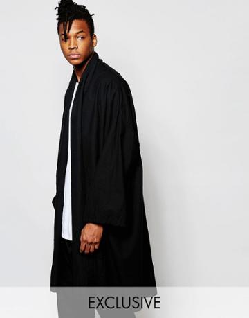 Unplugged Museum Oversized Coat - Black