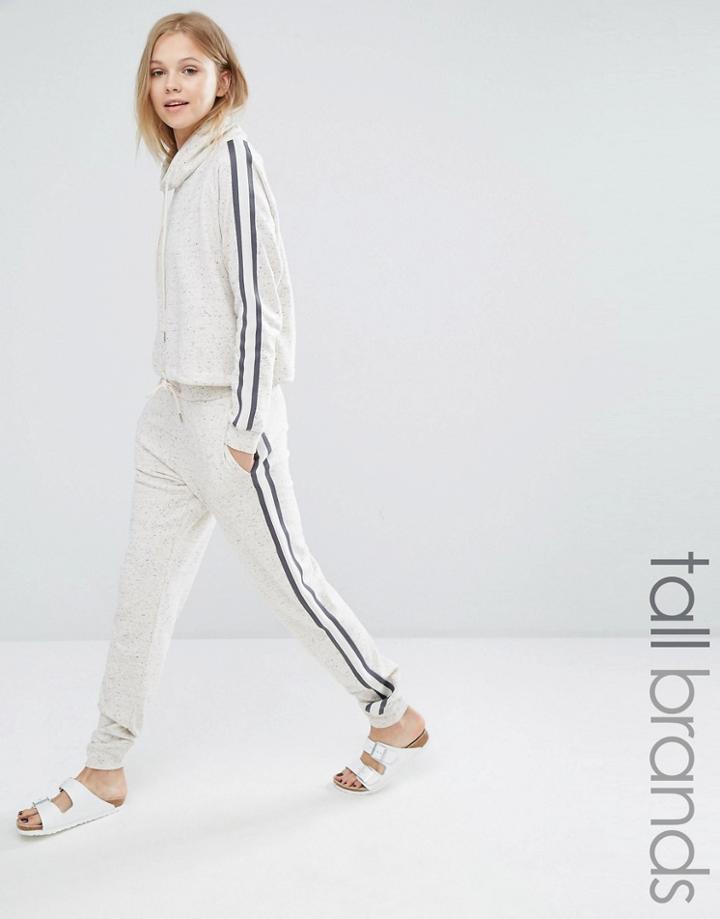 Y.a.s Tall Contrast Stripe Detail Jogger - Cream