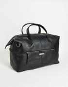 Bolongaro Trevor Leather Grain Holdall-black