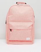 Spiral Backpack In Apricot Marl - Pink