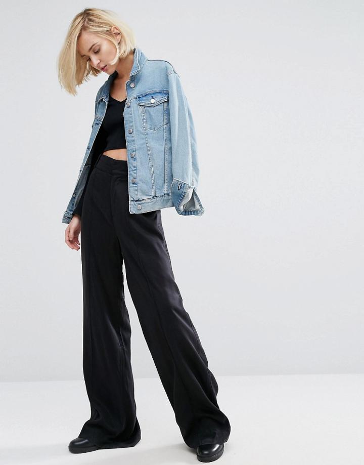 Dr Denim Wide Leg Pant - Black