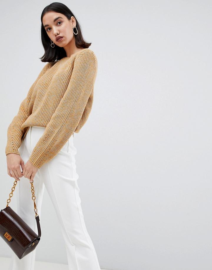 Selected Wenja Knit Sweater - Brown